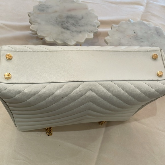 Yve saint Laurent white tote caviar - Picture 7 of 16